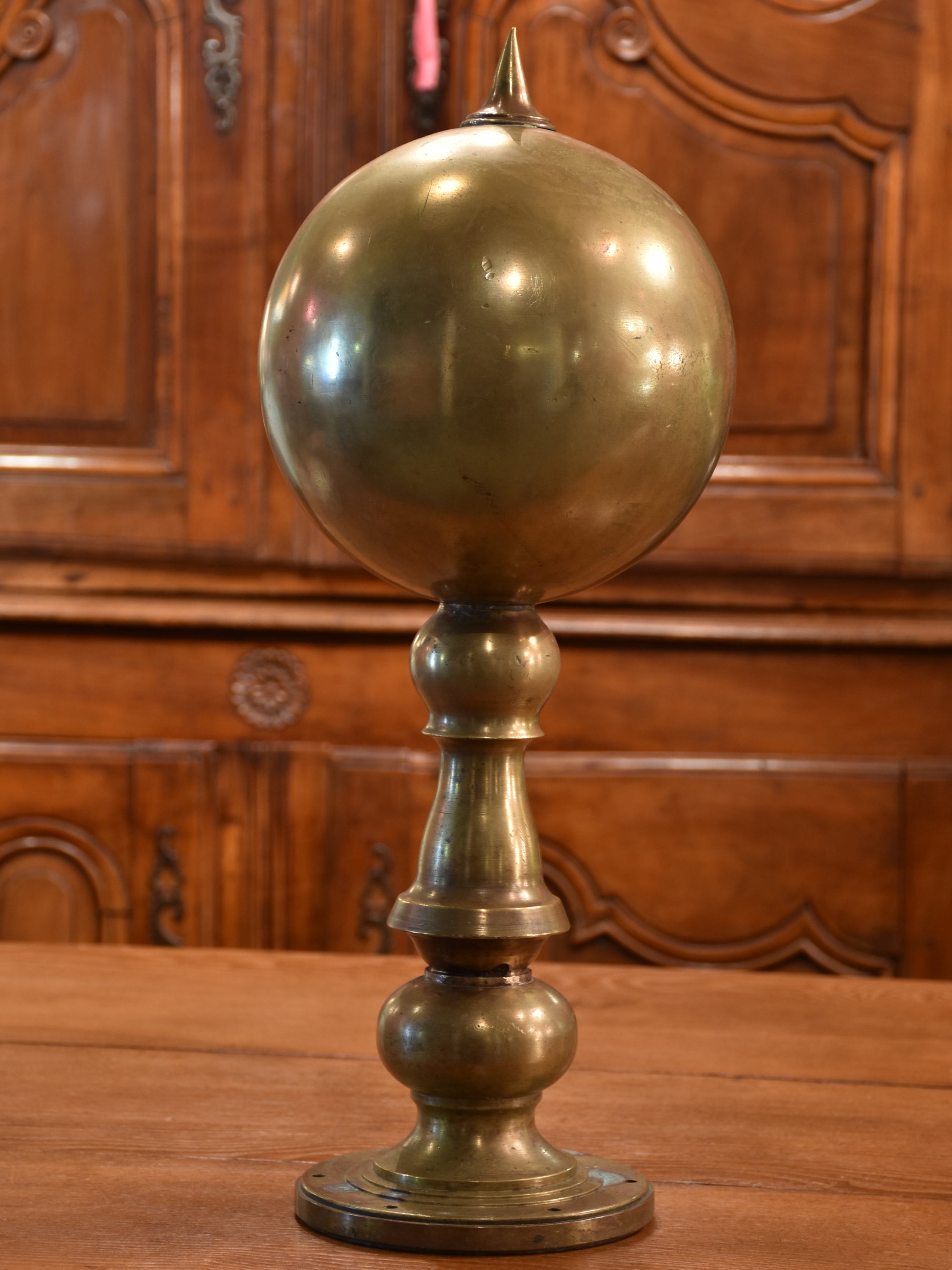 Antique bronze finial