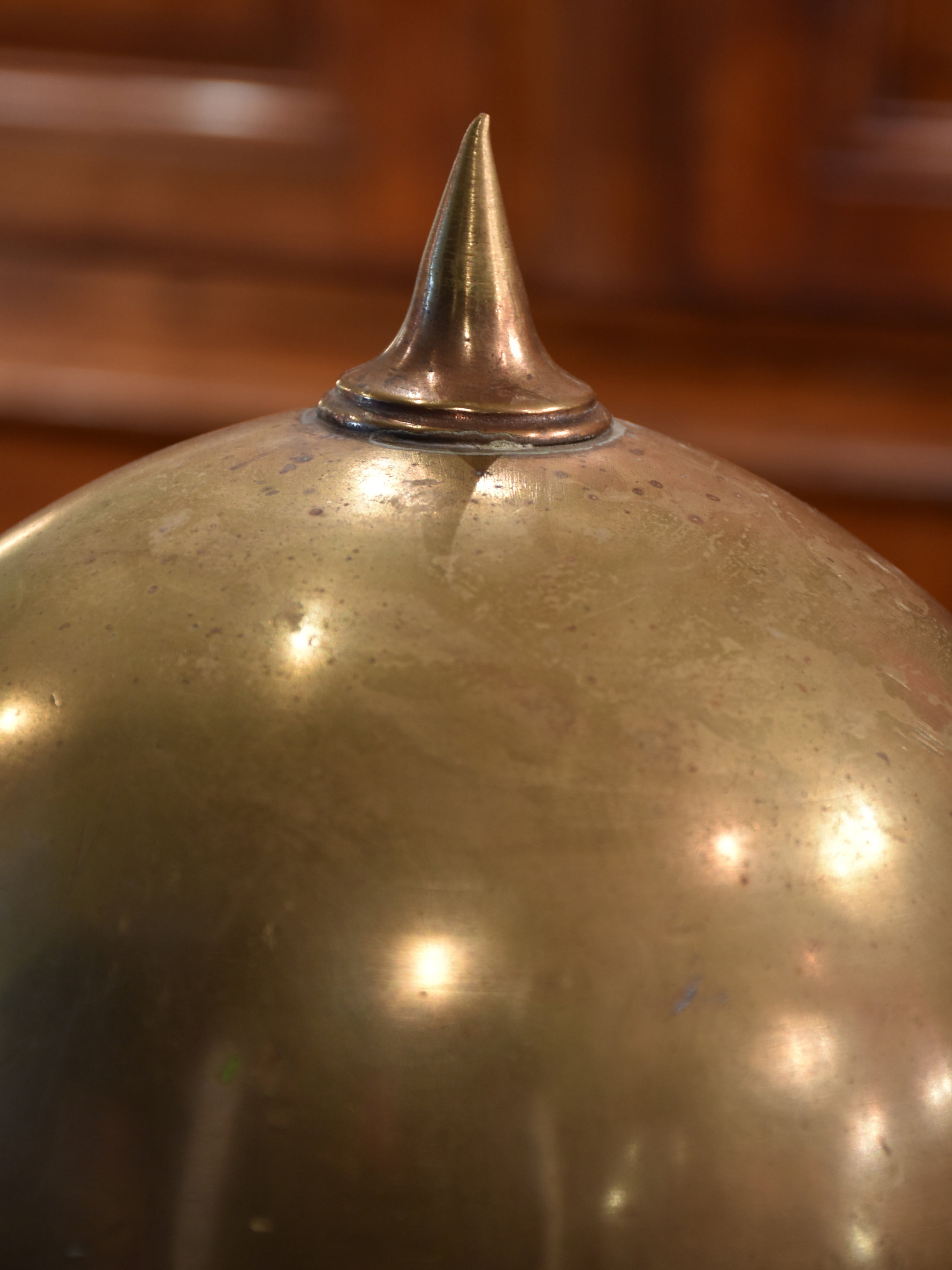 Antique bronze finial