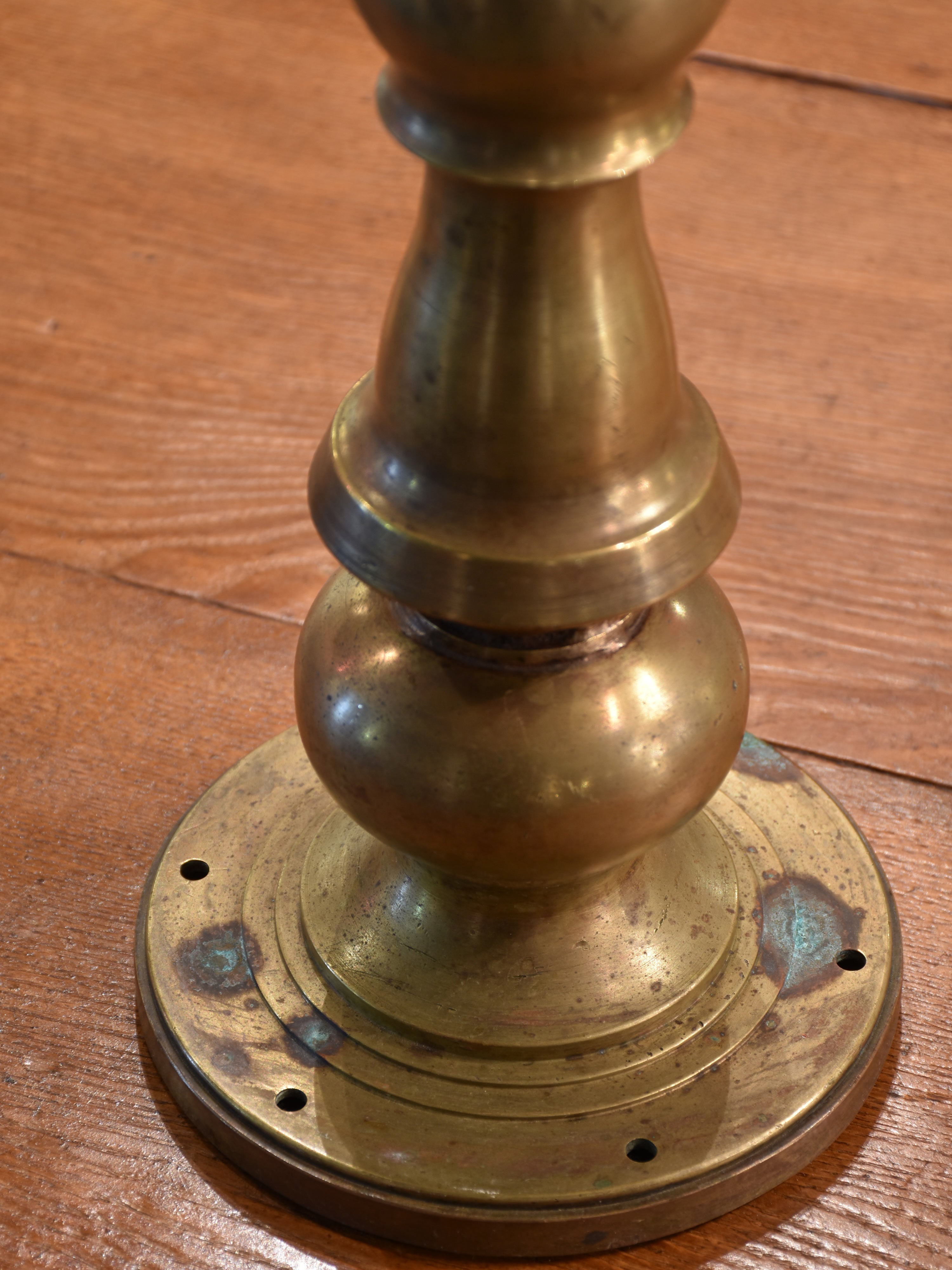 Antique bronze finial