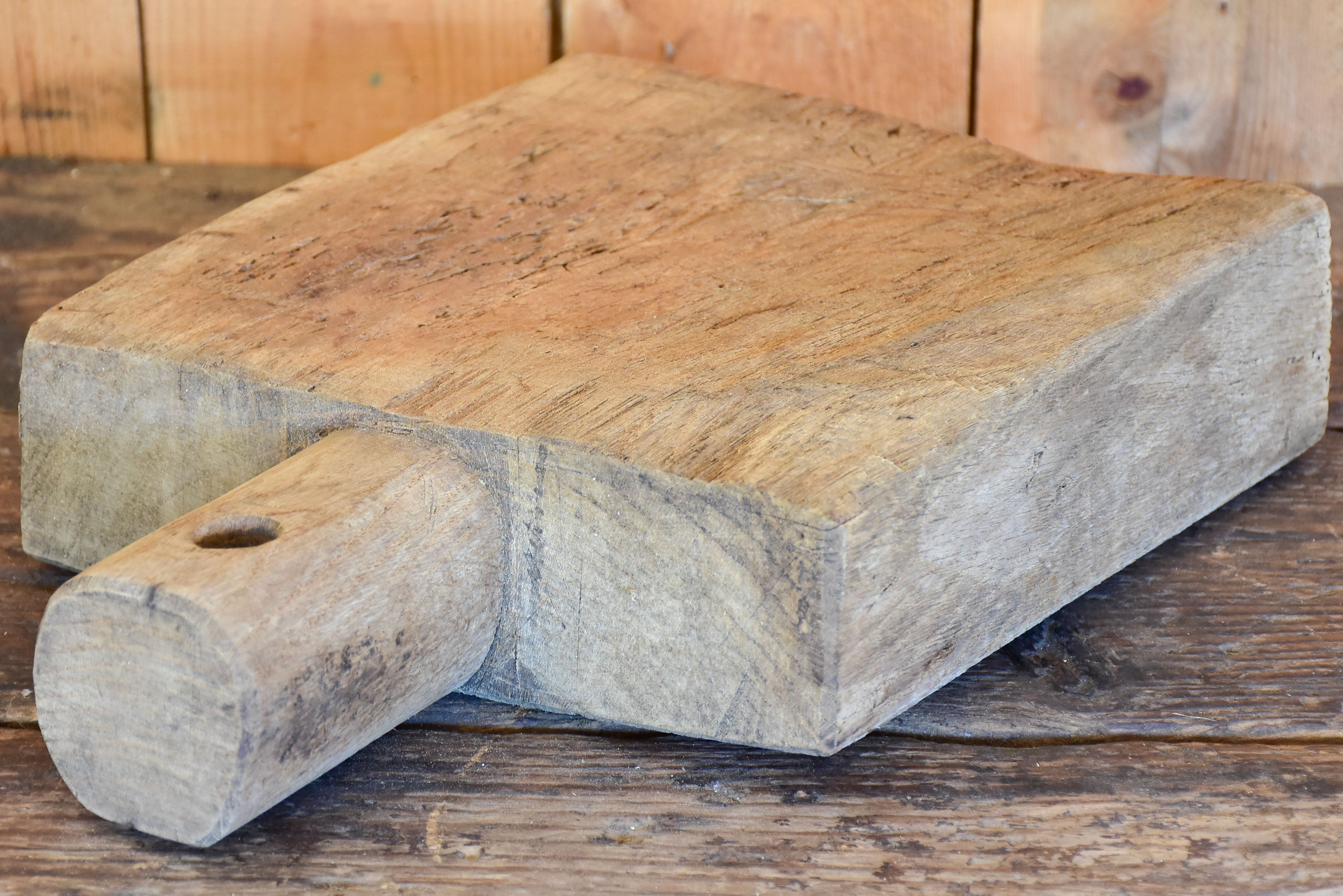 Very thick antique French cutting board