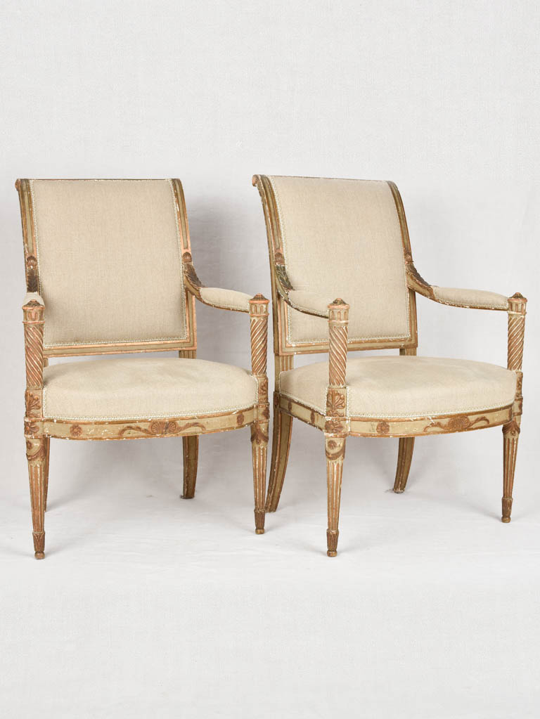 Pair of Louis XVI / Directoire armchairs