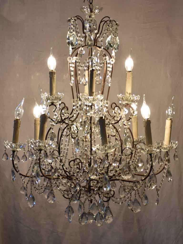 Antique Italian chandelier - 30¾" diameter