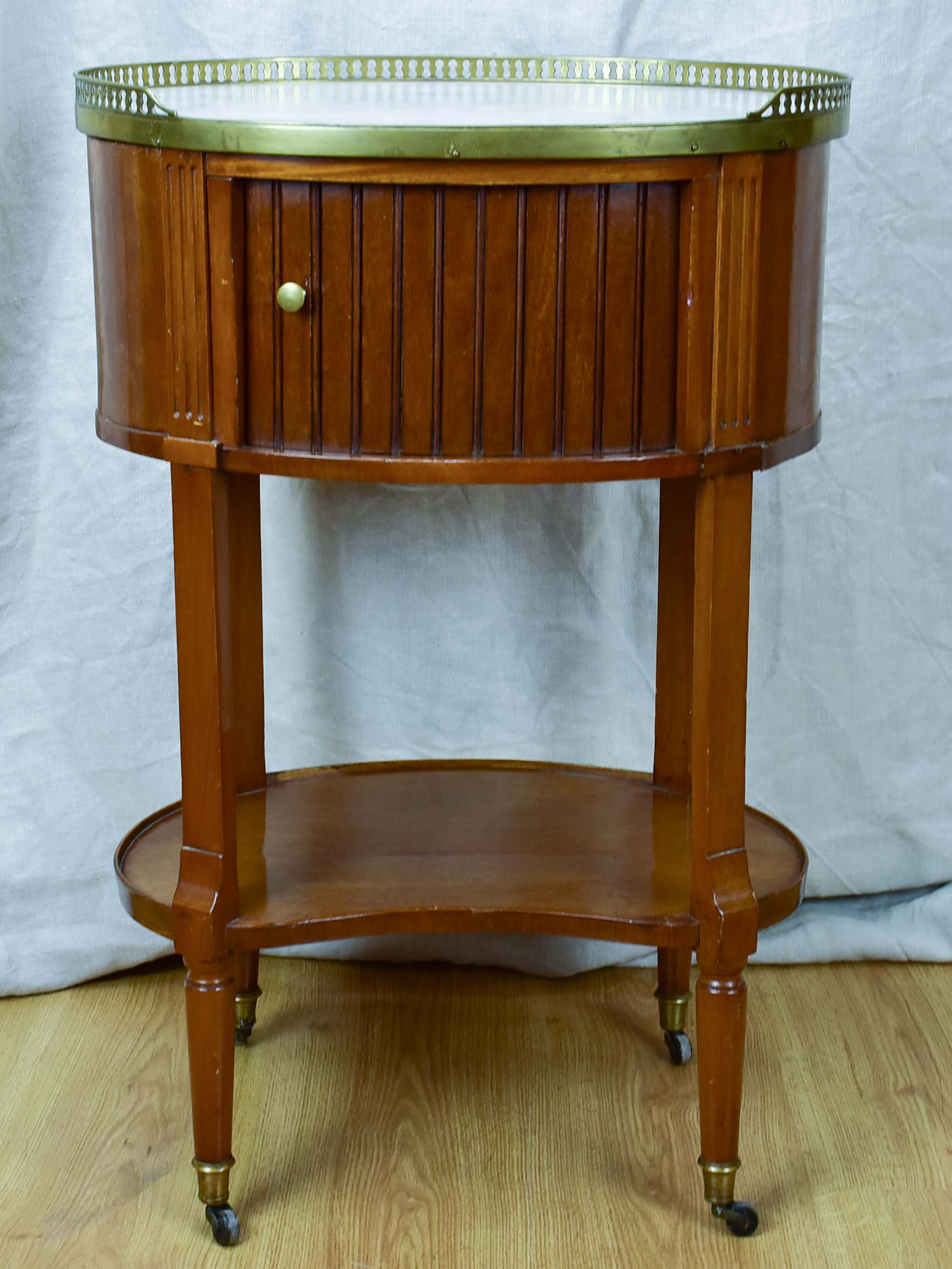 Antique French oval side table