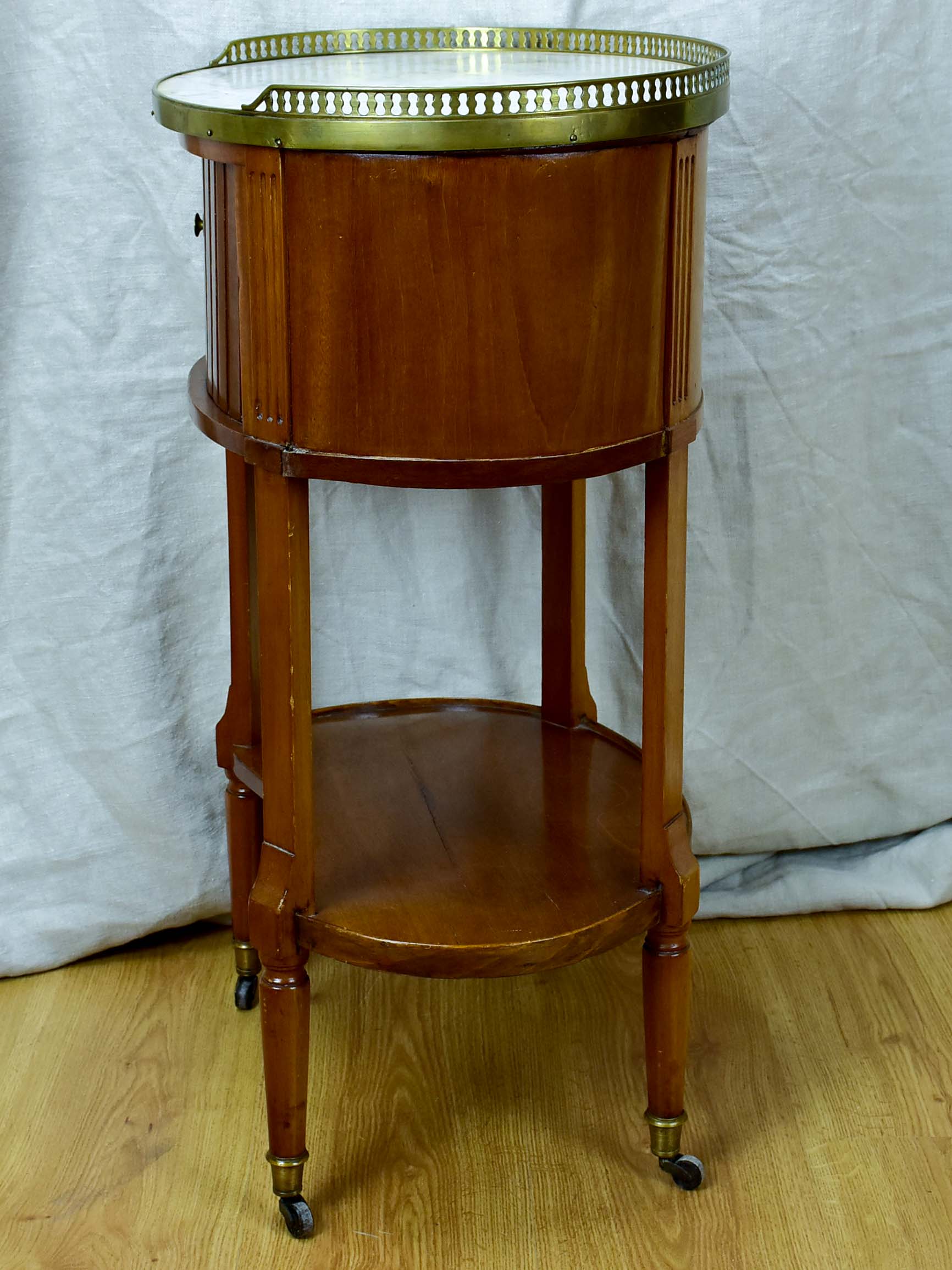 Antique French oval side table