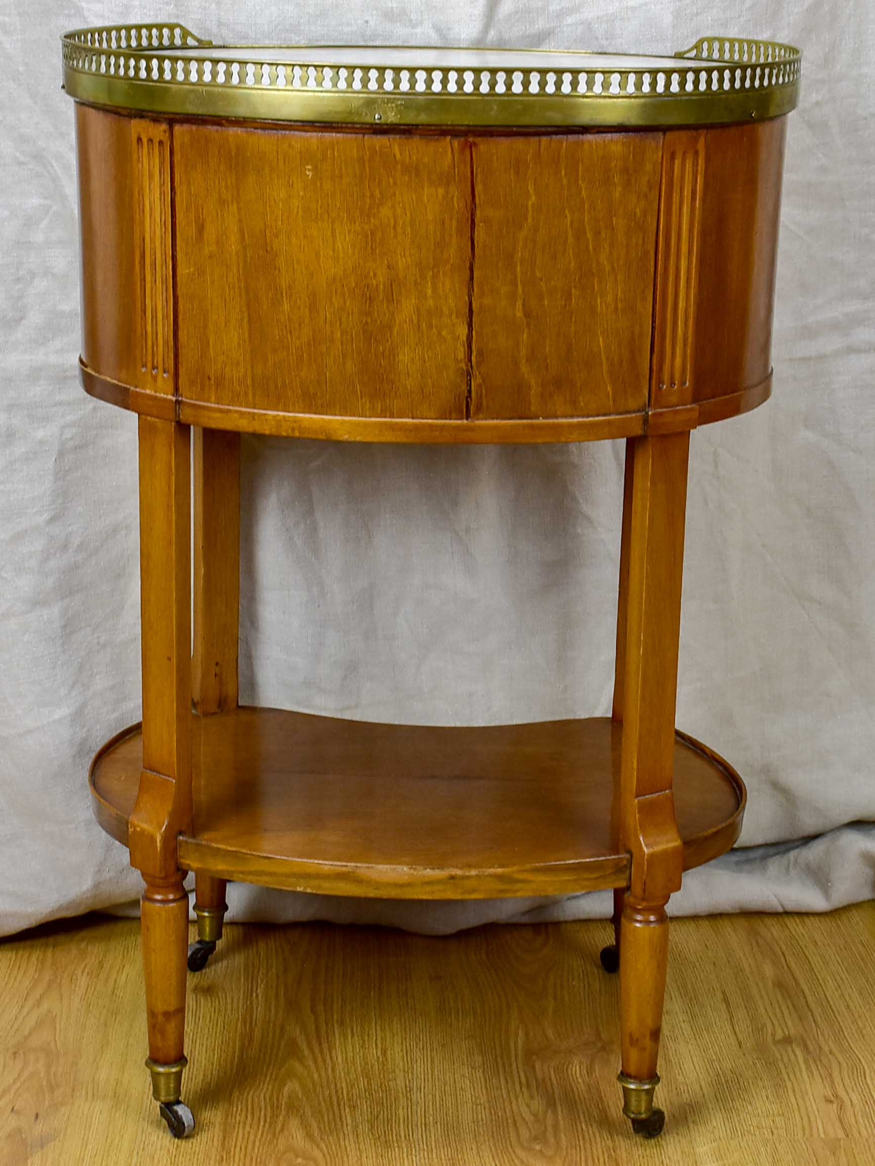 Antique French oval side table