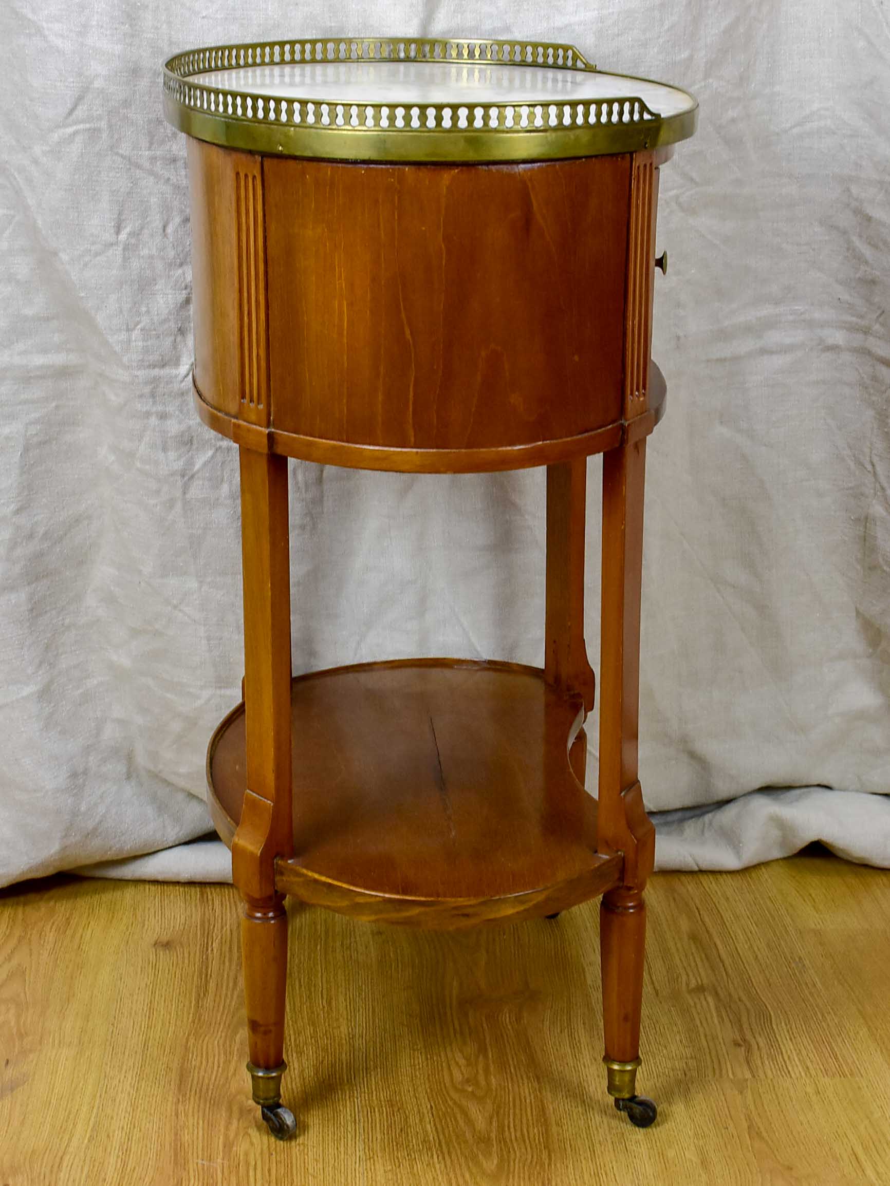 Antique French oval side table