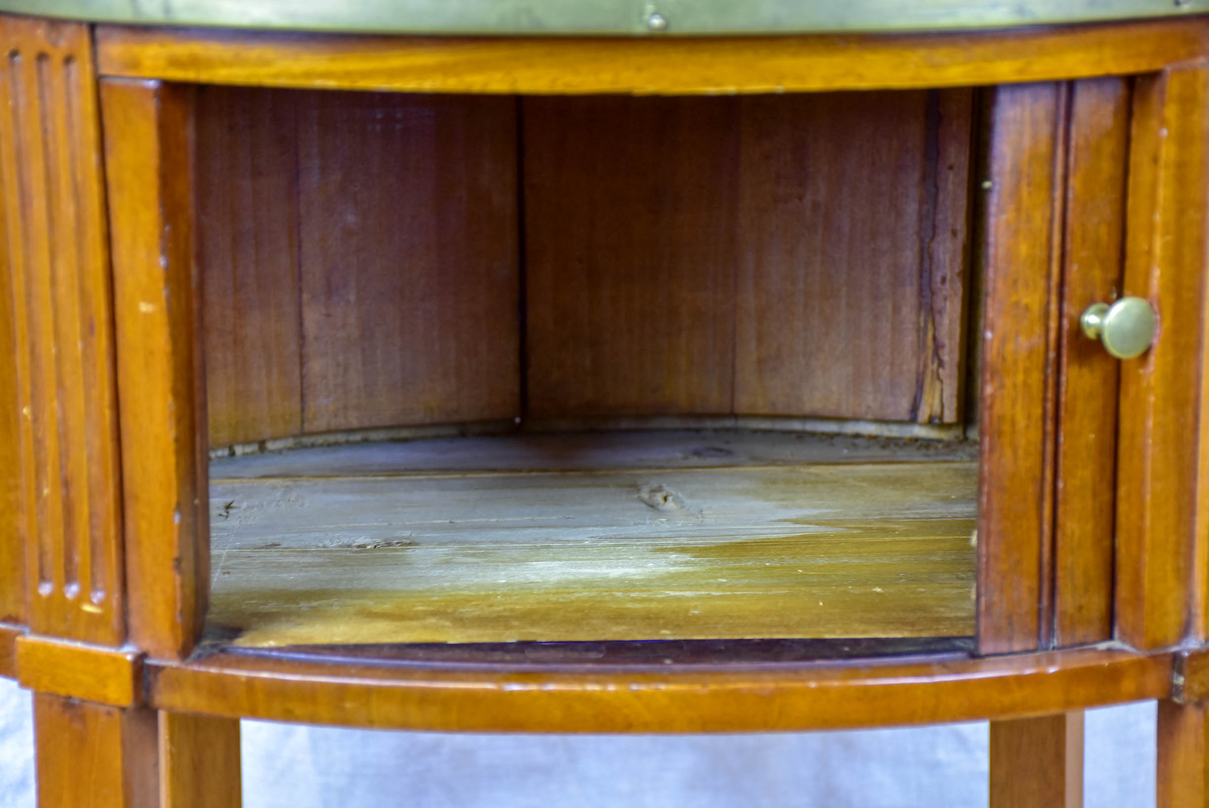 Antique French oval side table