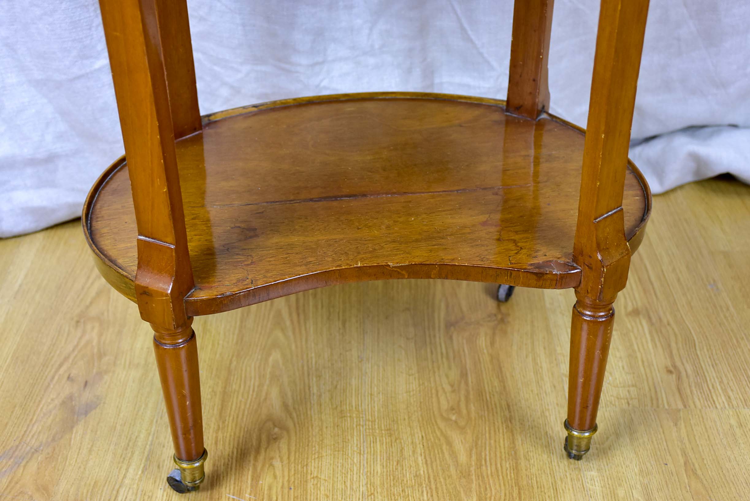 Antique French oval side table