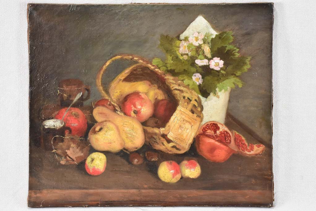 19th century still life with autumnal fruit - Anonymous 18" x  21¾"