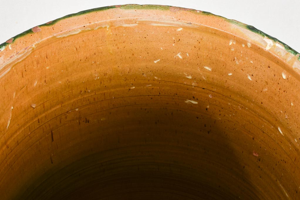 Large 19th century Olive jar with green glaze - Tournac 33½"