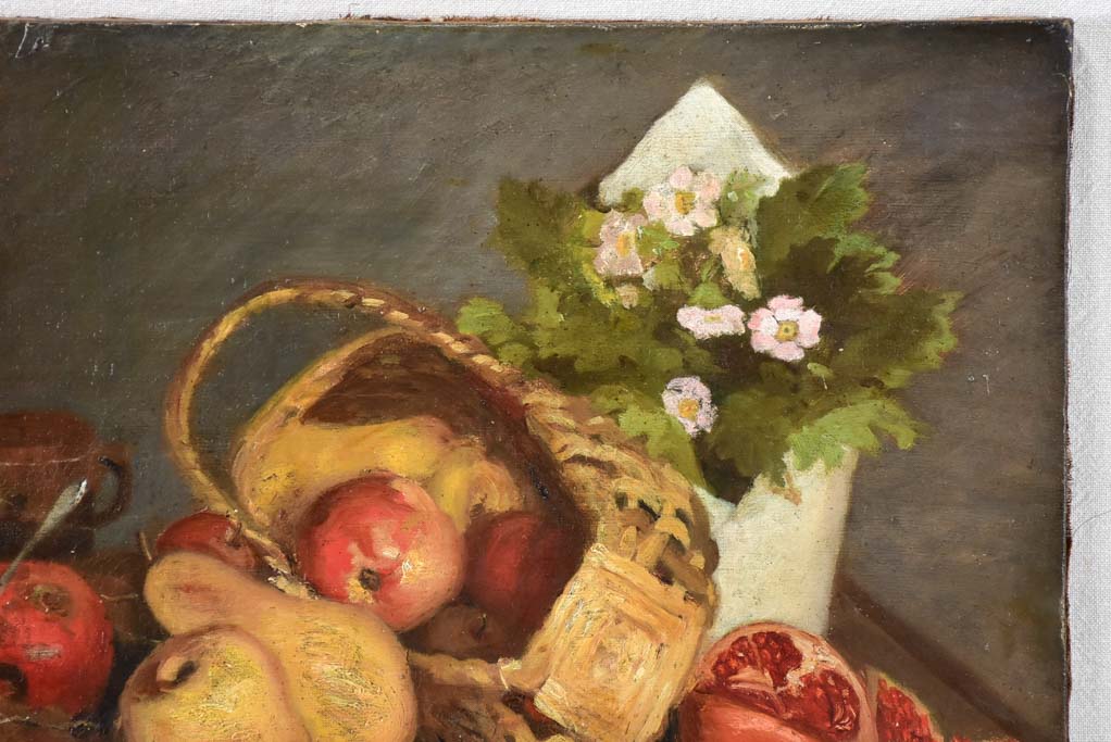 19th century still life with autumnal fruit - Anonymous 18" x  21¾"