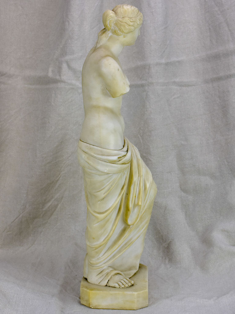 Late 19th Century marble statue of a draped woman