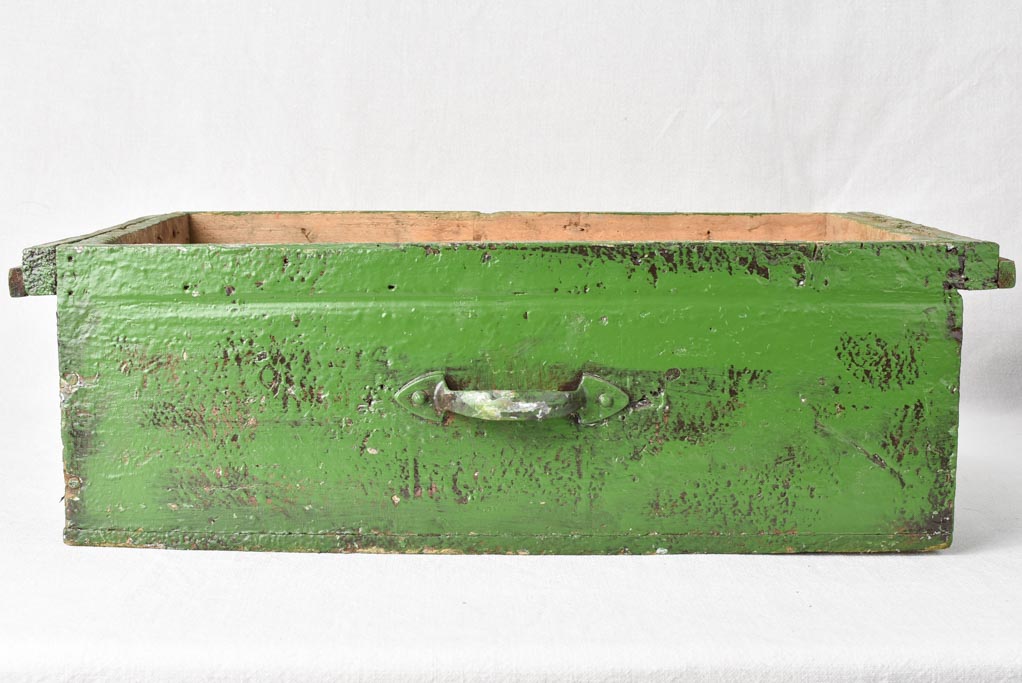 2 green painted drawers from the 1950s  -24¾" x 15"