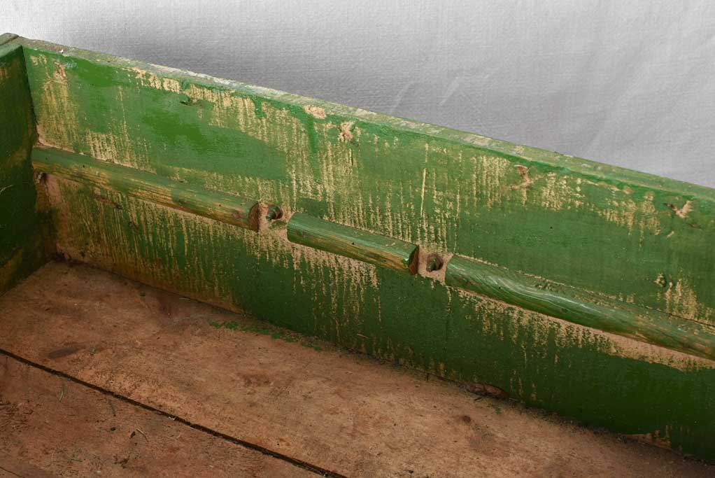 2 green painted drawers from the 1950s  -24¾" x 15"