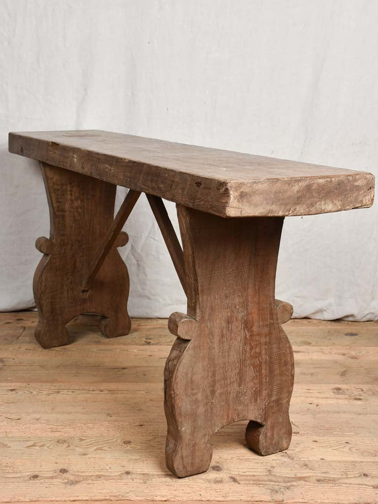 Primitive artisan made console table - 2 available - 67"