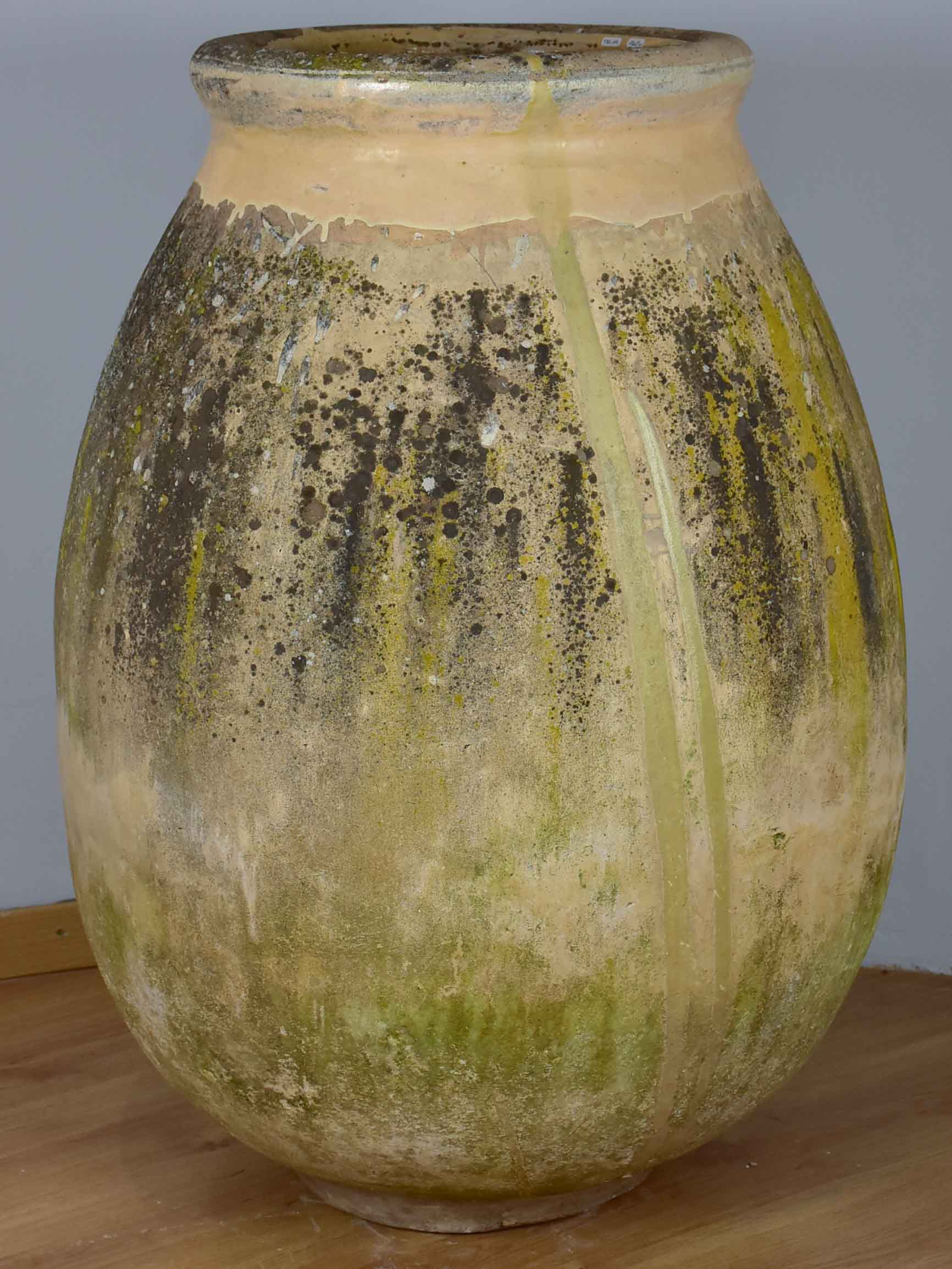 Large 19th Century French oil Biot jar