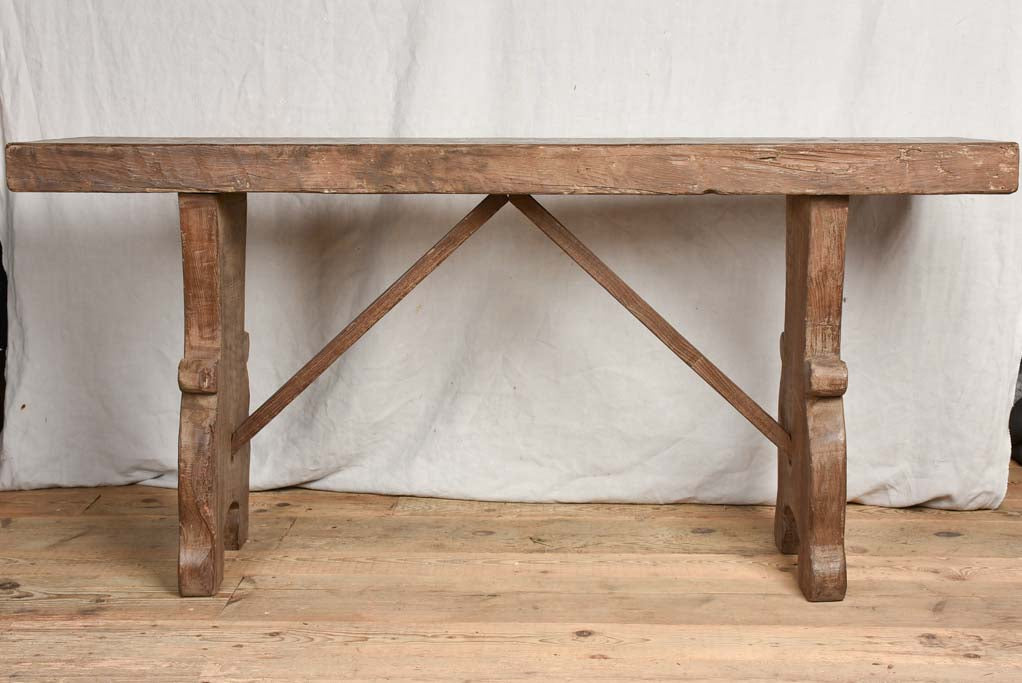 Primitive artisan made console table - 2 available - 67"