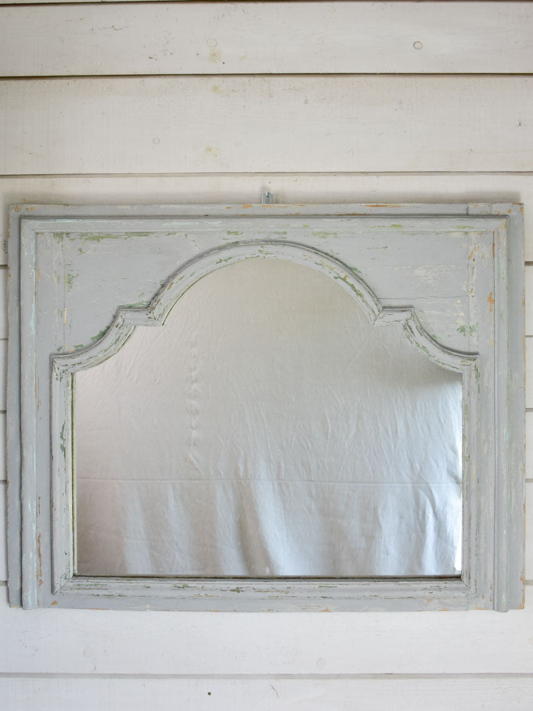 18th-century salvaged boiserie element with mirror 48" x 38½"