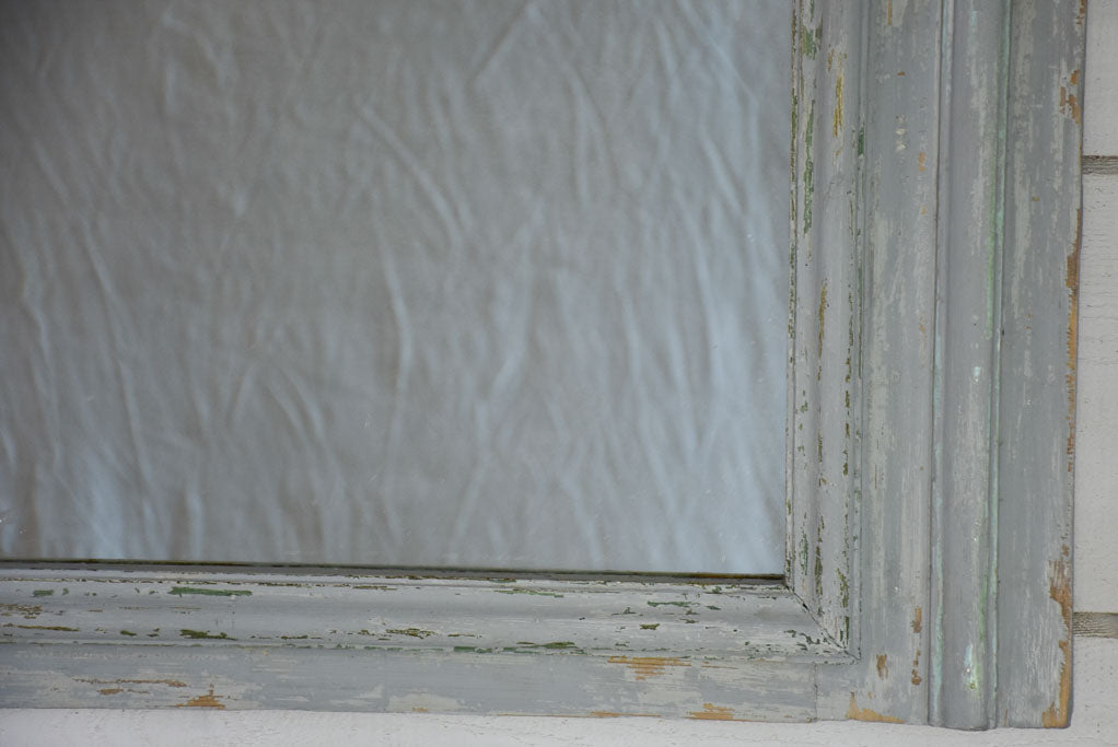 18th-century salvaged boiserie element with mirror 48" x 38½"