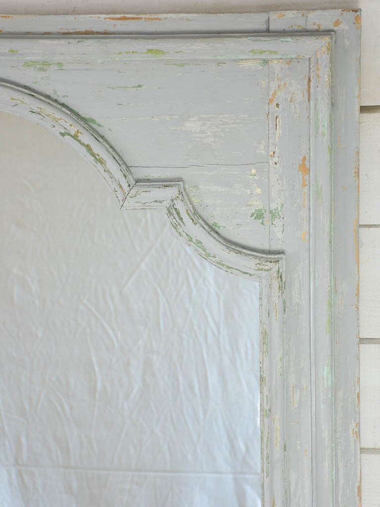 18th-century salvaged boiserie element with mirror 48" x 38½"