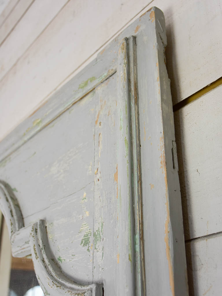 18th-century salvaged boiserie element with mirror 48" x 38½"