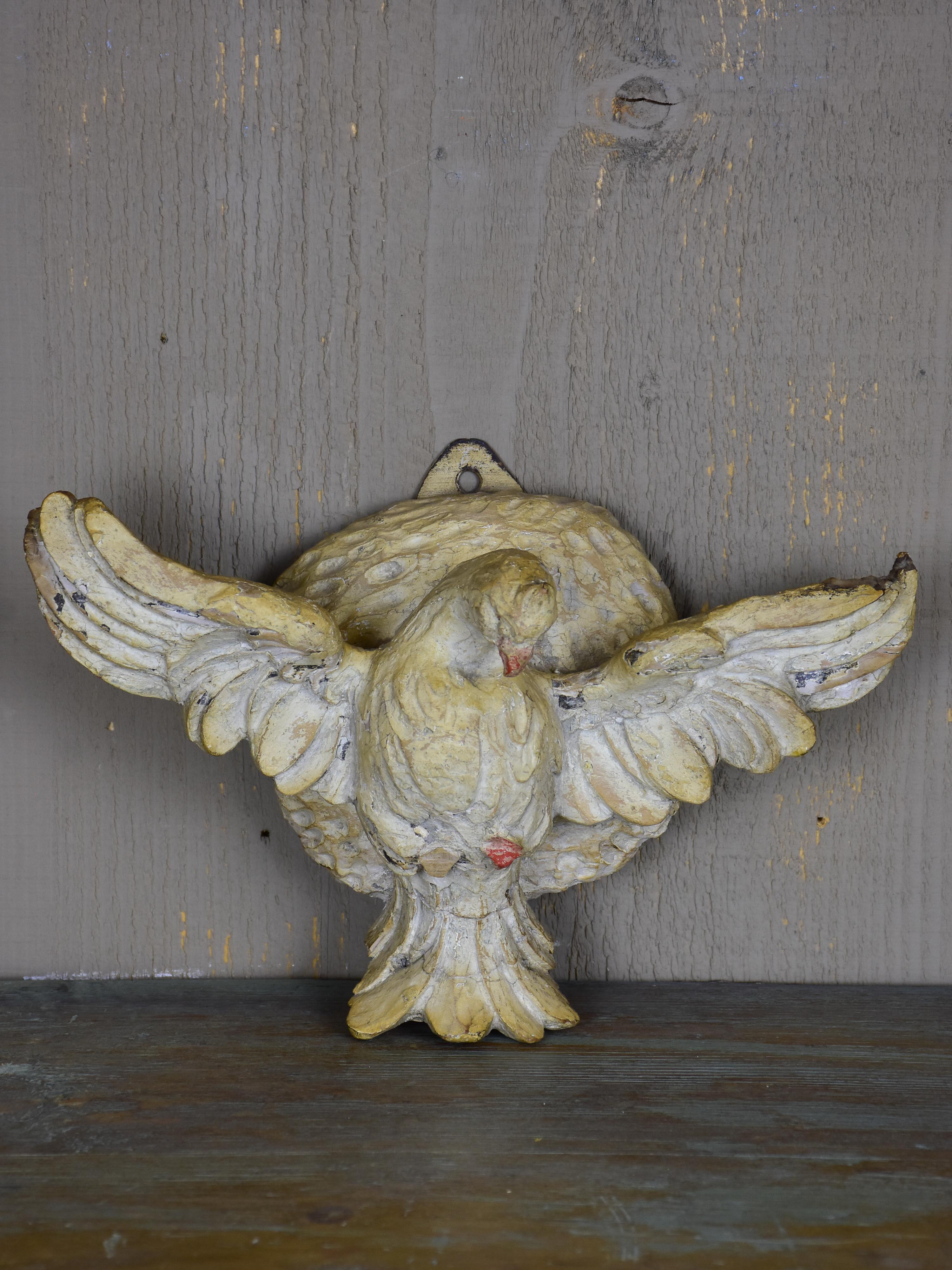 18th century salvaged dove - carved