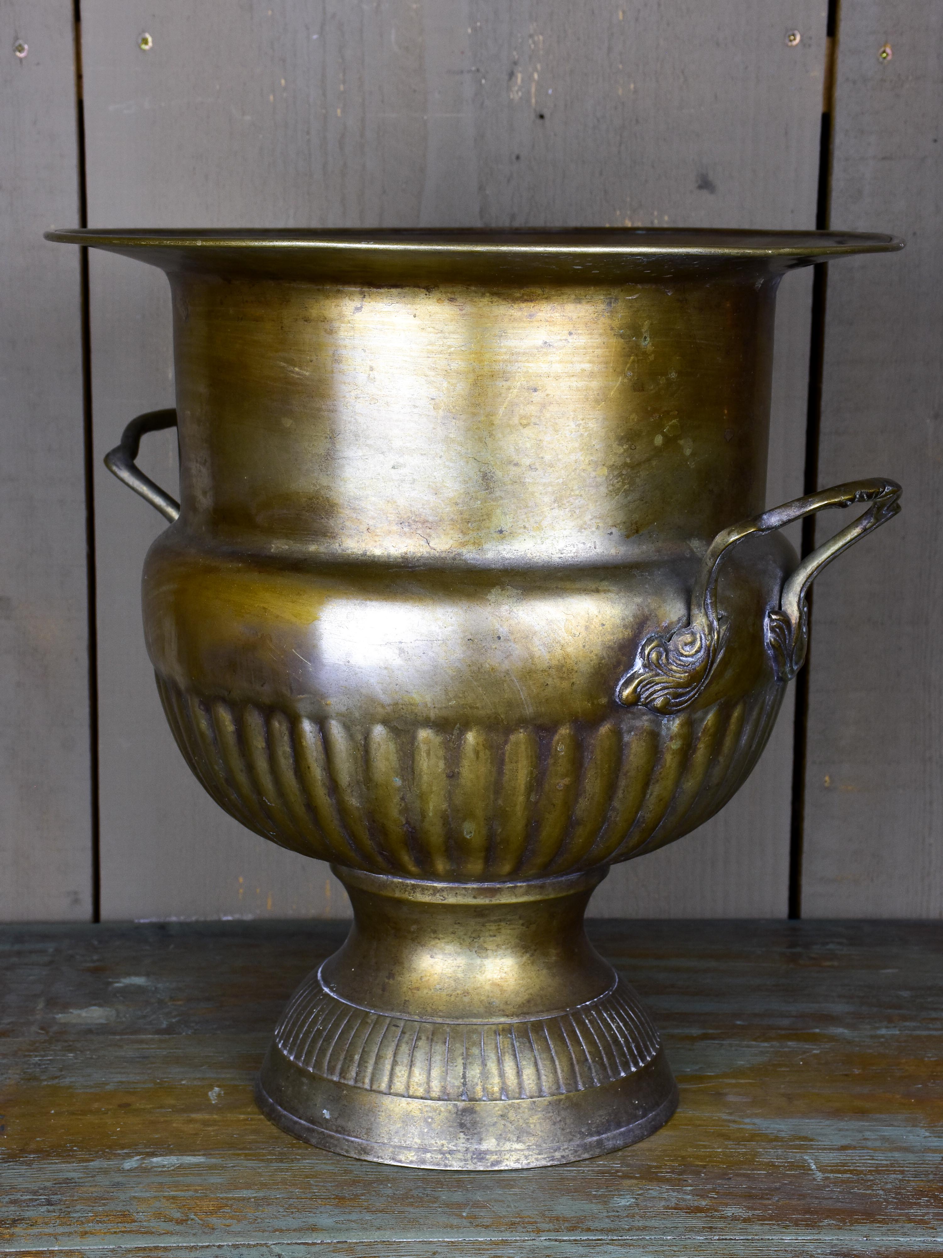 Very large antique French champagne bucket