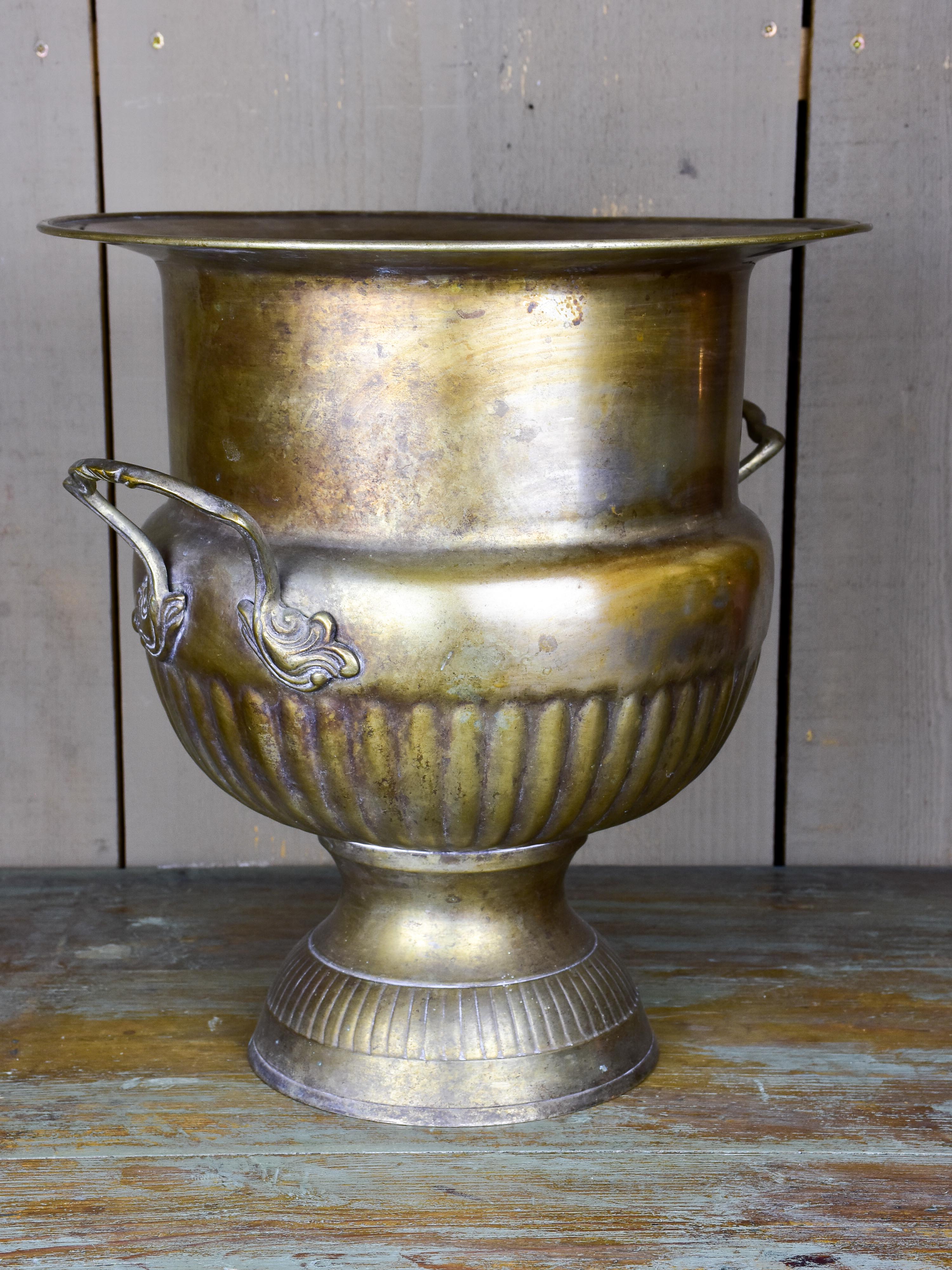 Very large antique French champagne bucket