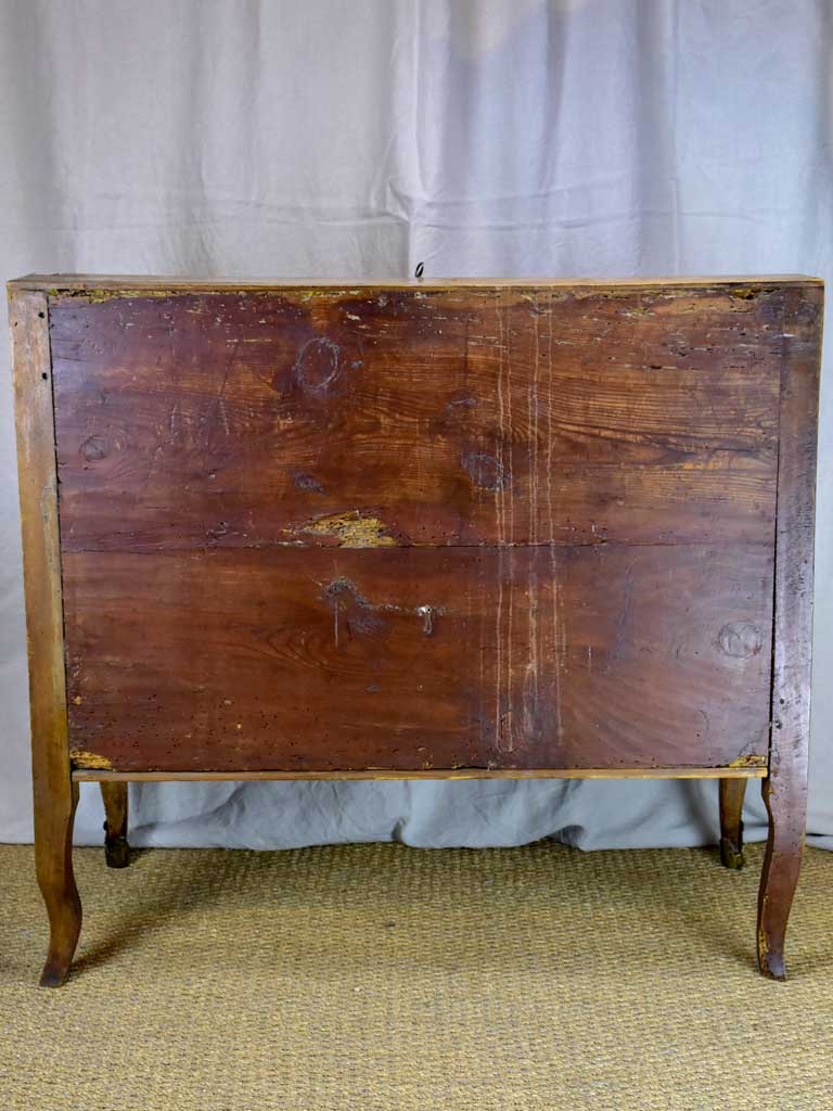 18th Century French secretaire with marquetry and two drawers