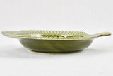 6 green fish shaped bowls 10¼"