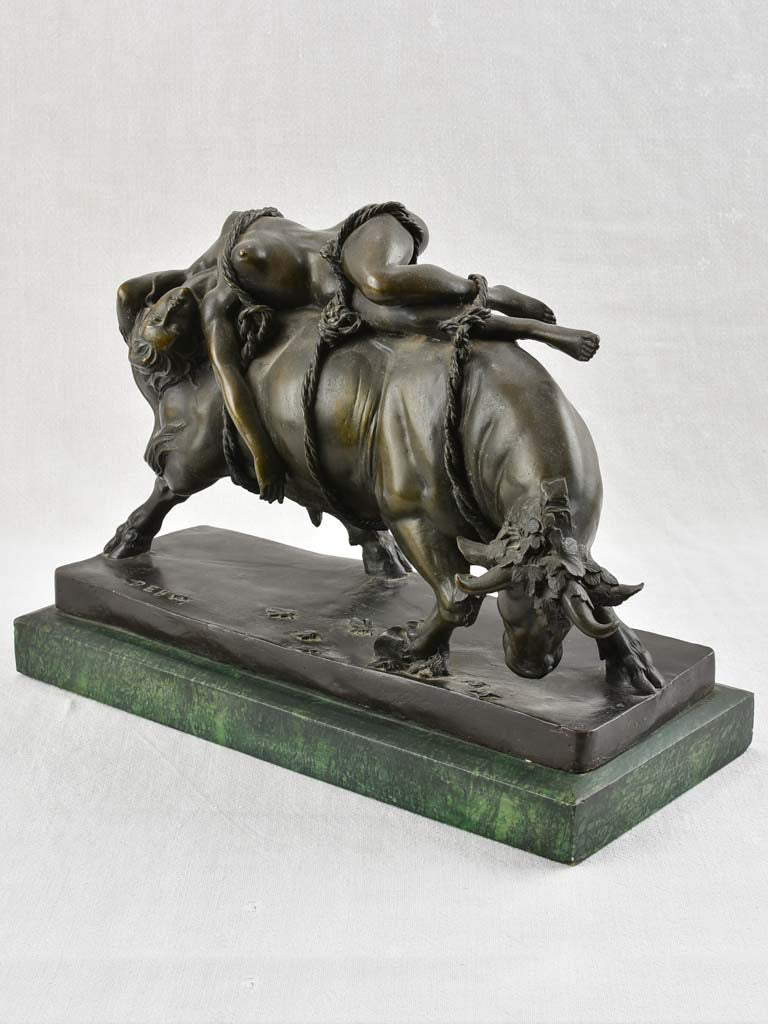 Bronze sculpture - Abduction of Europa by Zeus - early 20th century