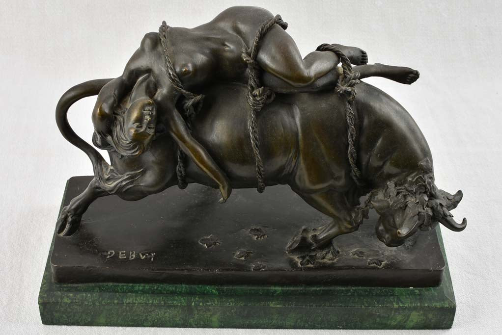 Bronze sculpture - Abduction of Europa by Zeus - early 20th century