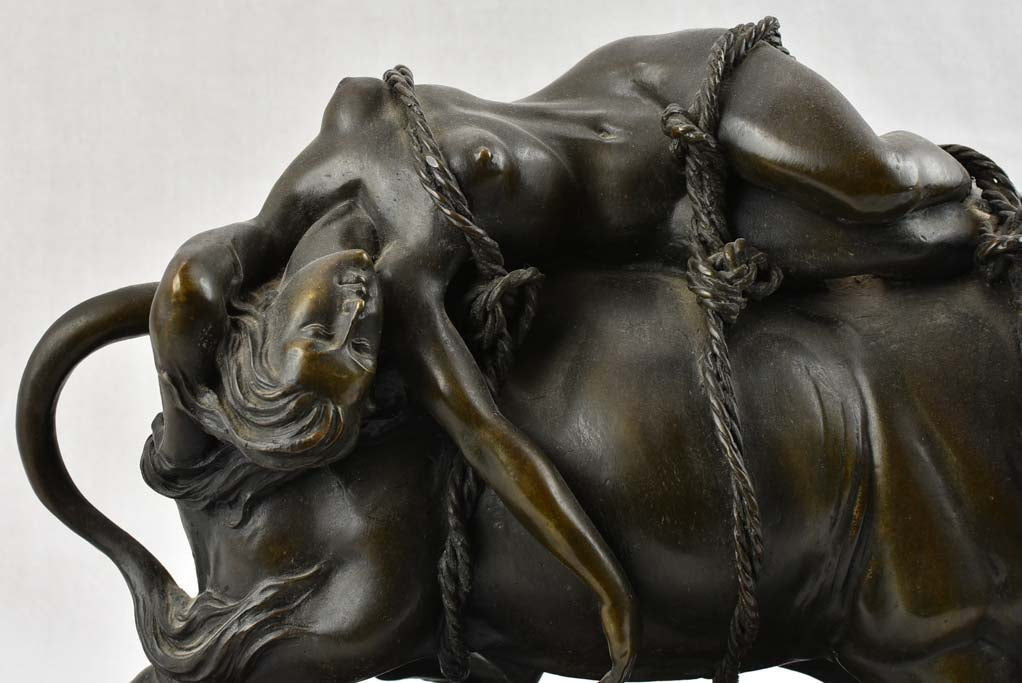 Bronze sculpture - Abduction of Europa by Zeus - early 20th century