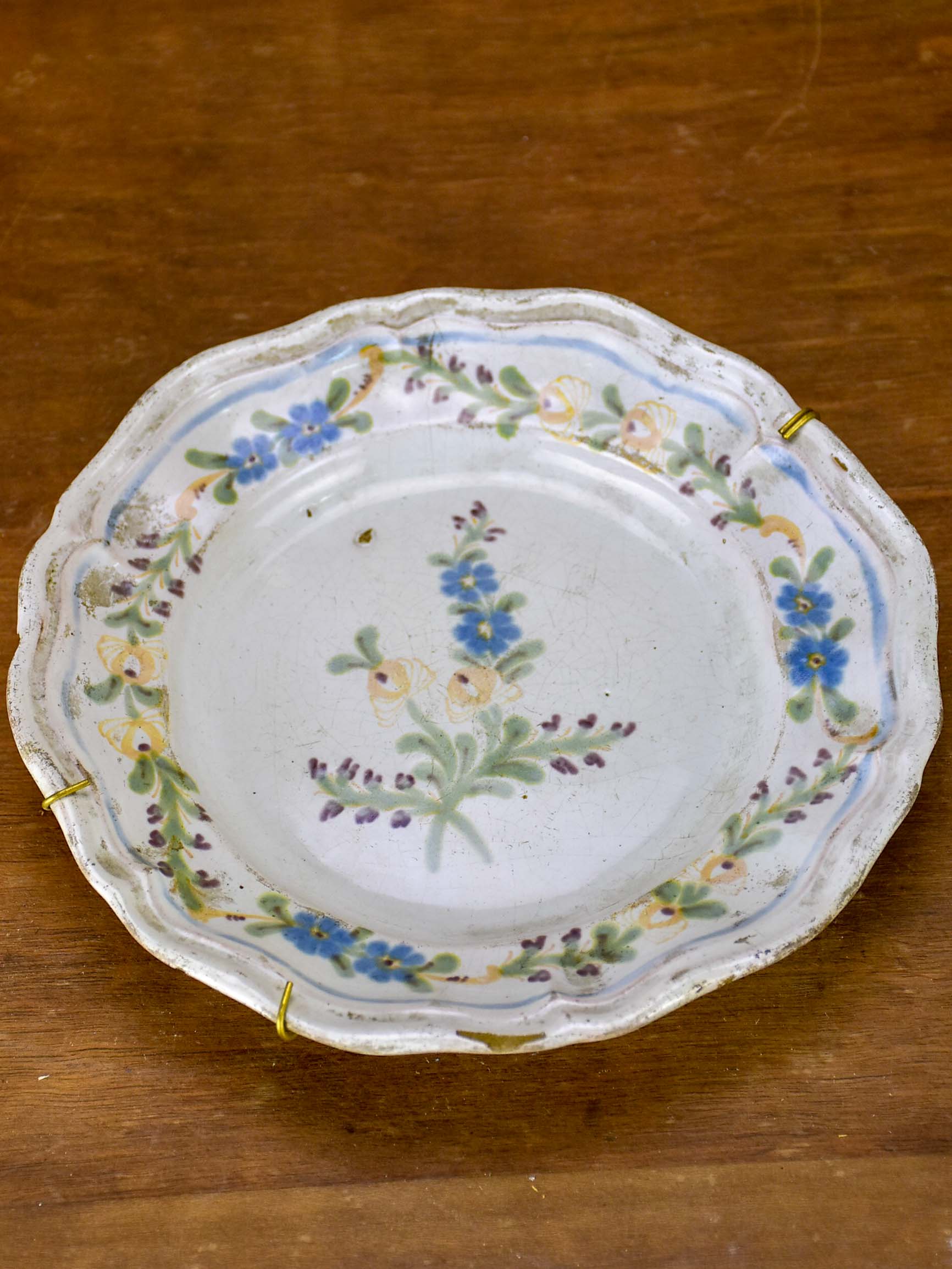 18th Century handpainted French plate