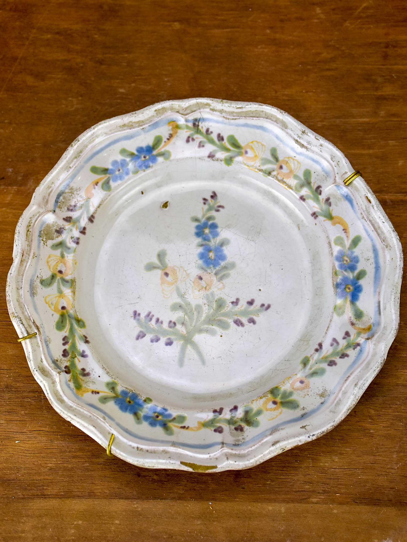 18th Century handpainted French plate