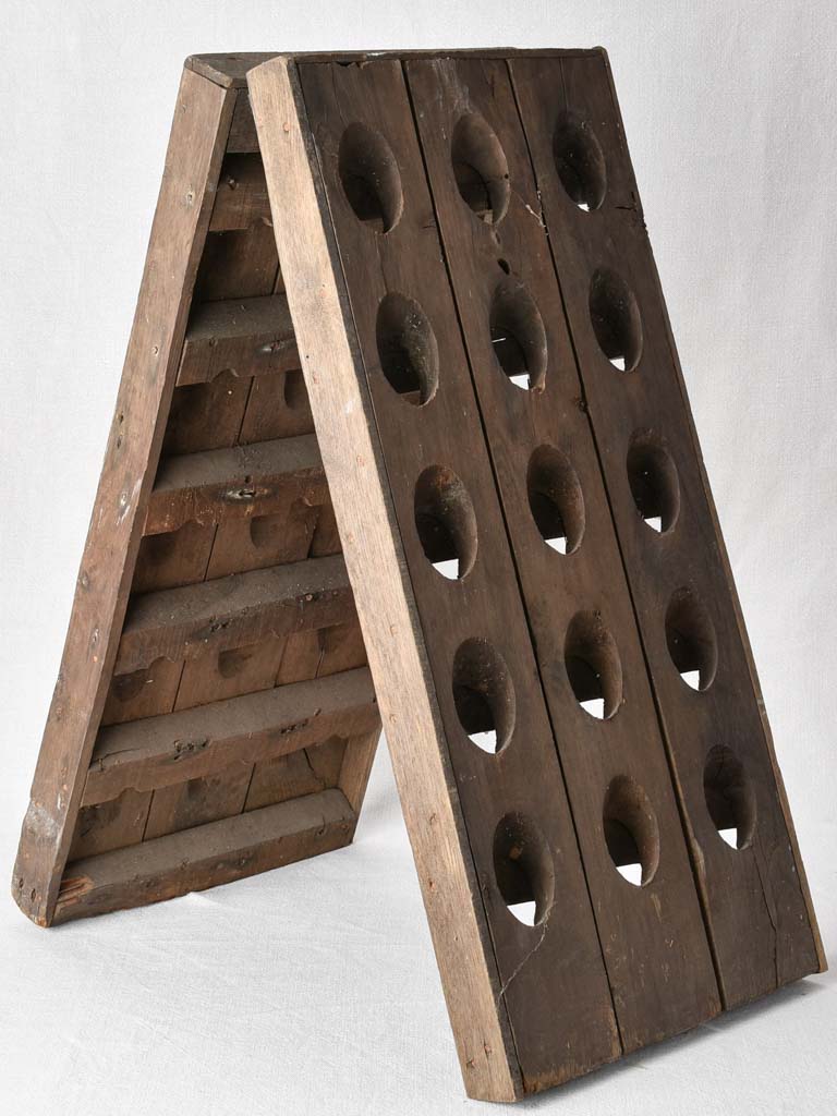 Antique bottle display stand - A frame 30 bottle capacity