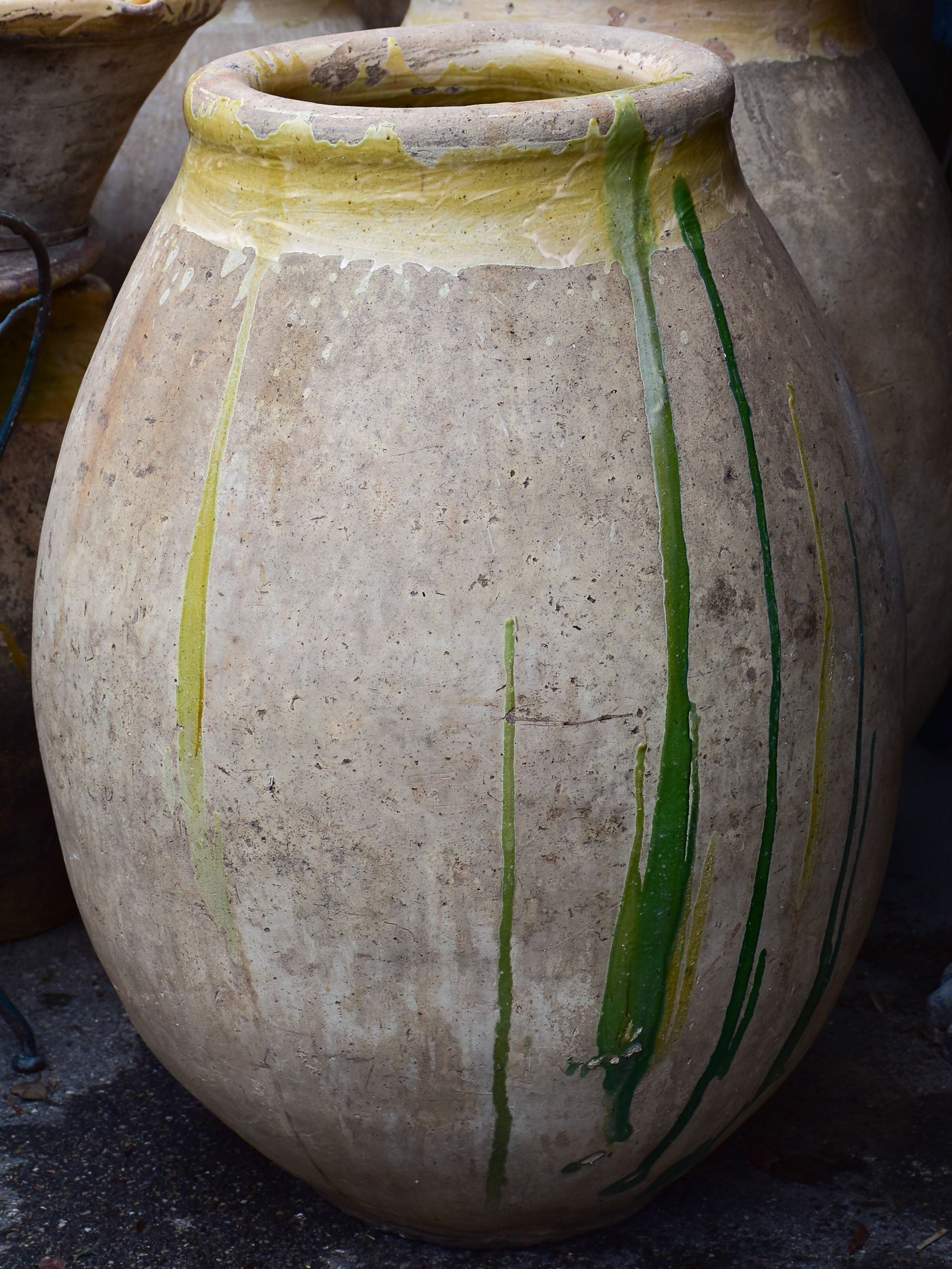 18th century French biot jar - 38"