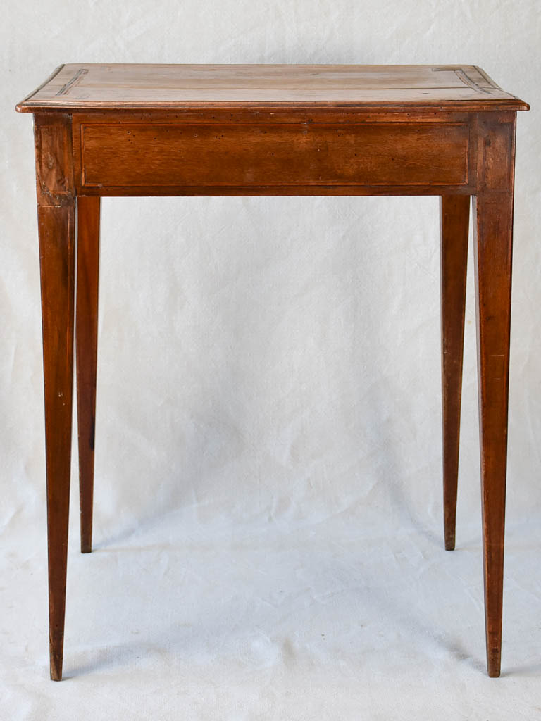 Classic walnut sofa side table