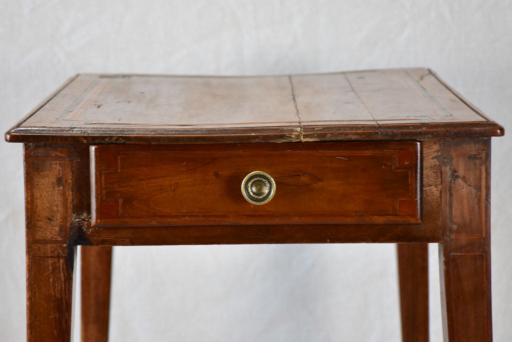 Sophisticated walnut side table