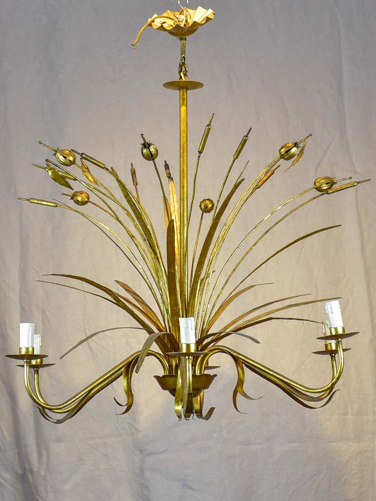 Vintage Maison Charles bulrush chandelier