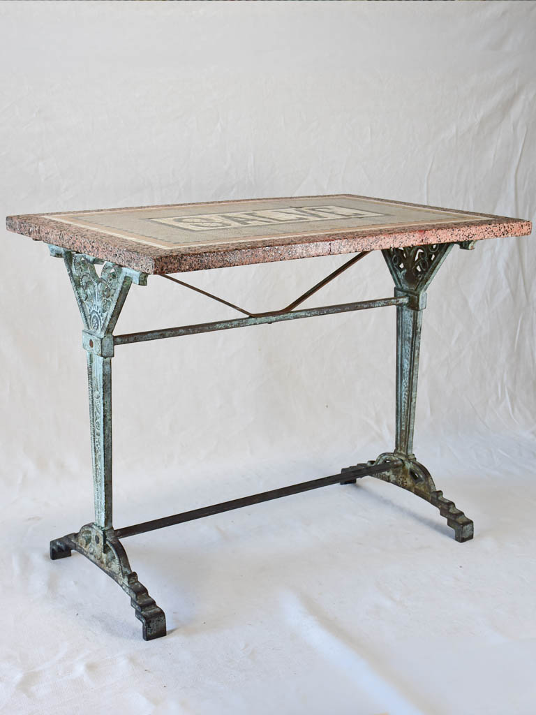 Art Deco mosaic bistro table SALVE 23¾" x 35½"