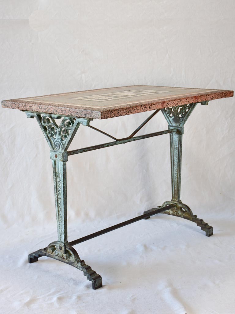 Art Deco mosaic bistro table SALVE 23¾" x 35½"