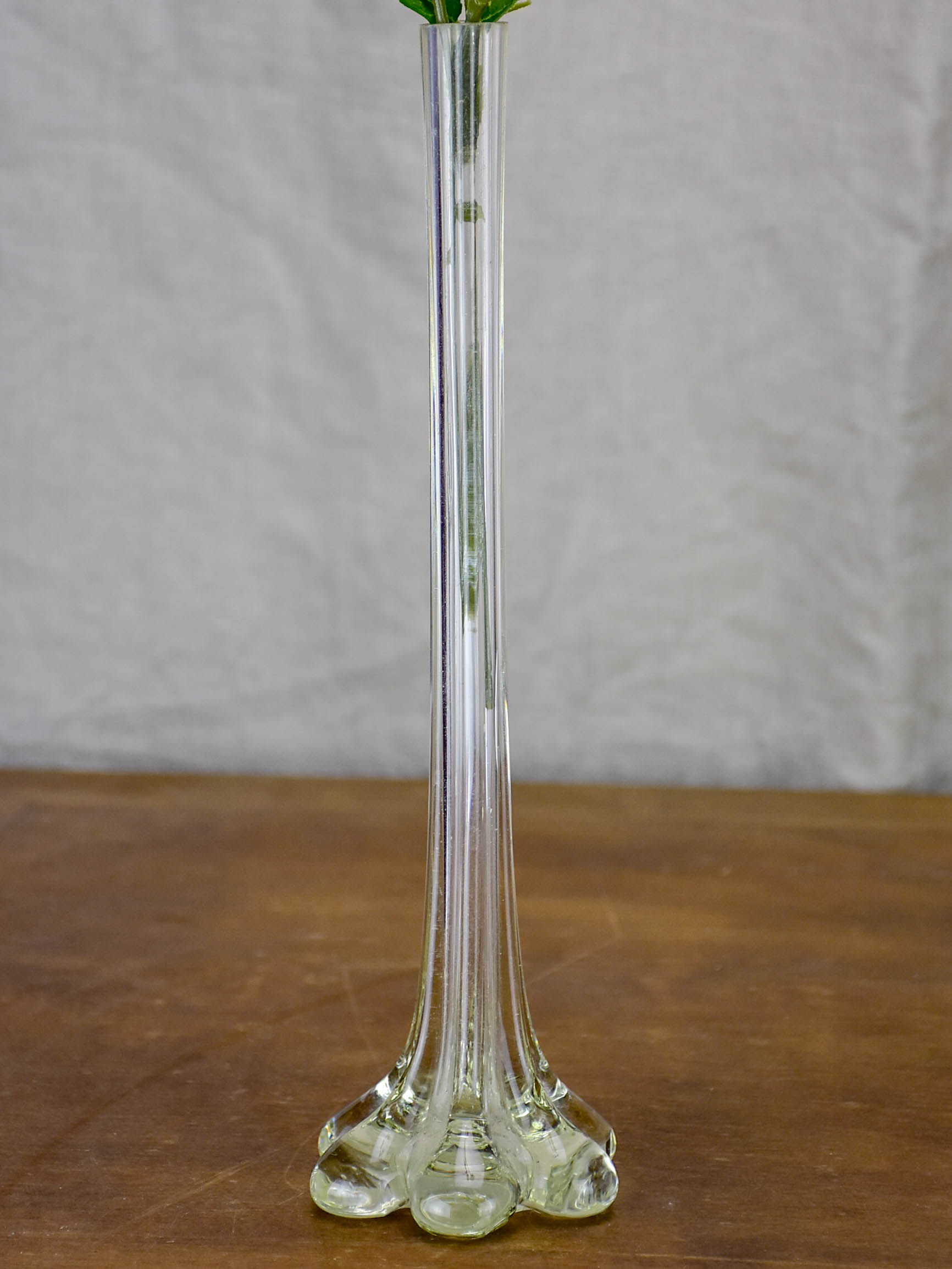 Collection of five antique glass vases