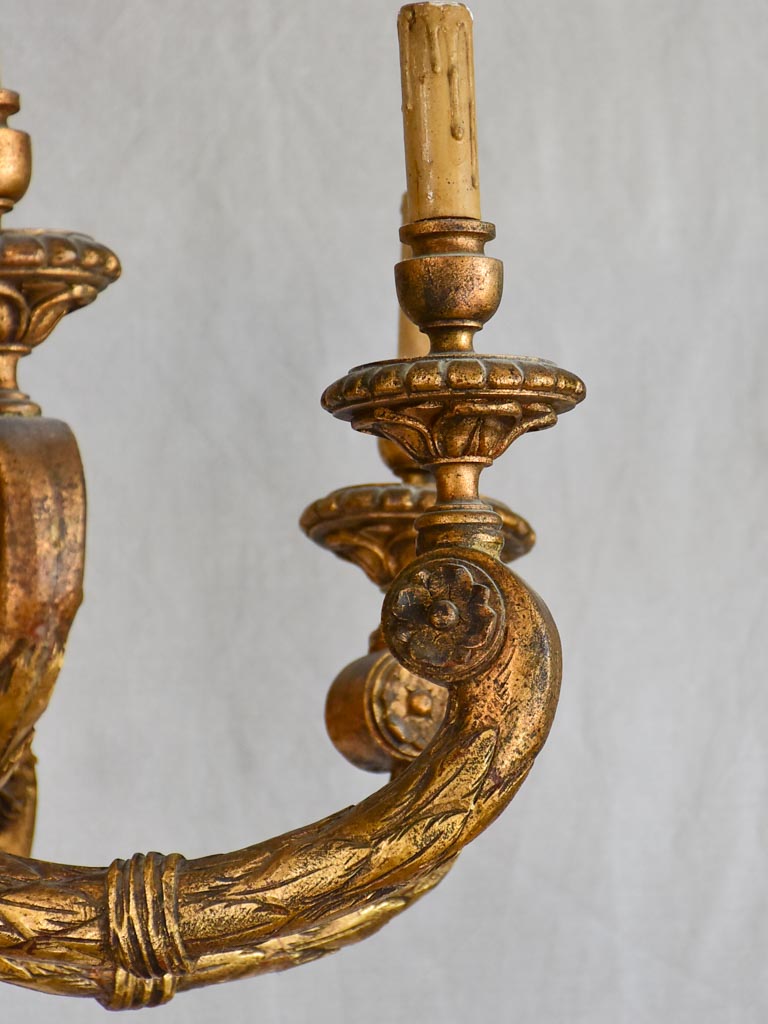 Early 19th century goose neck chandelier 27½"