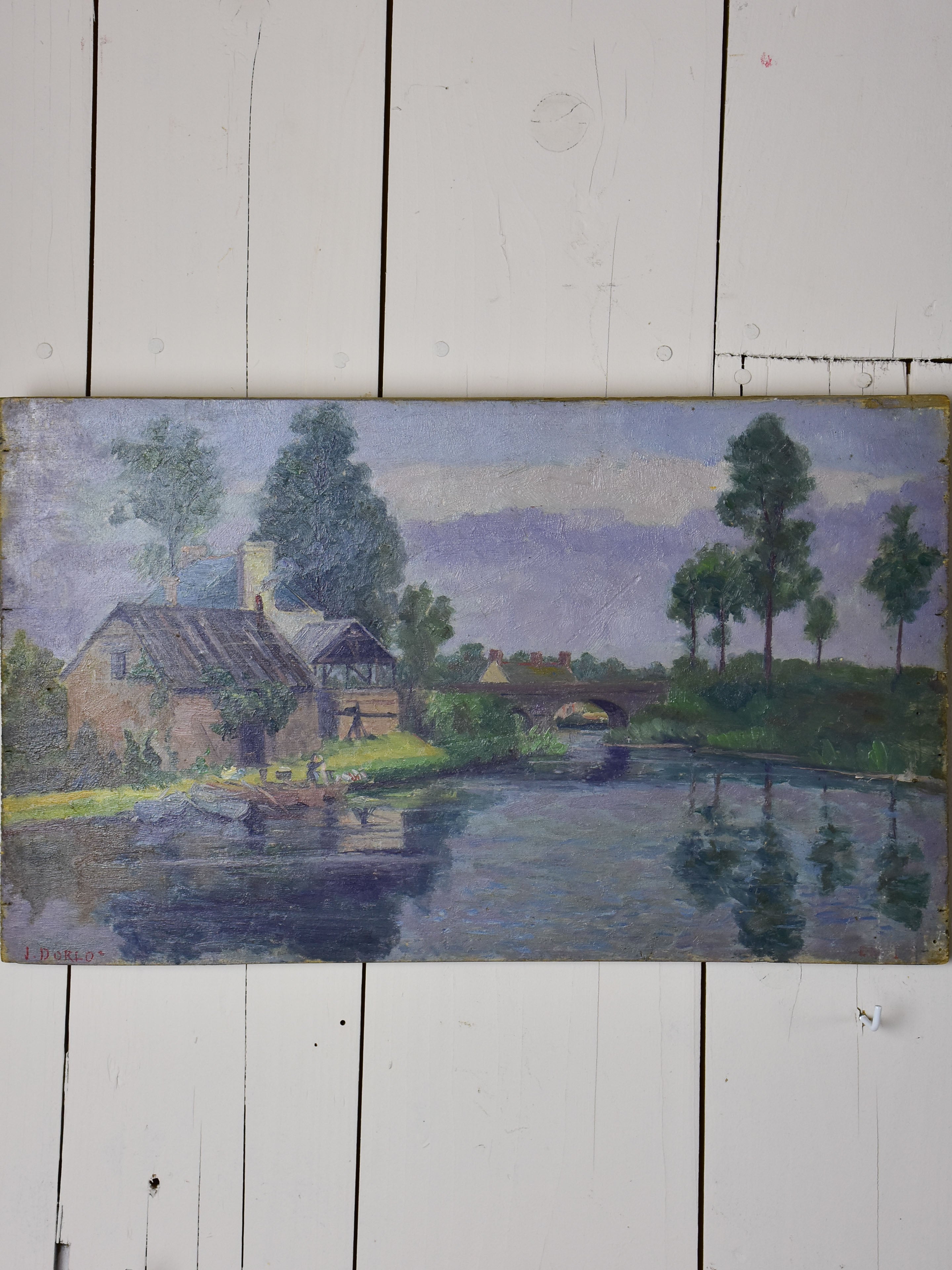 Late 19th century French painting - oil on wood