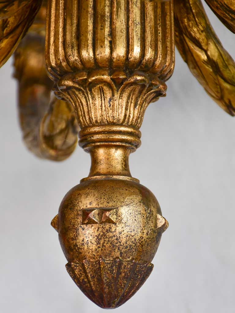 Early 19th century goose neck chandelier 27½"