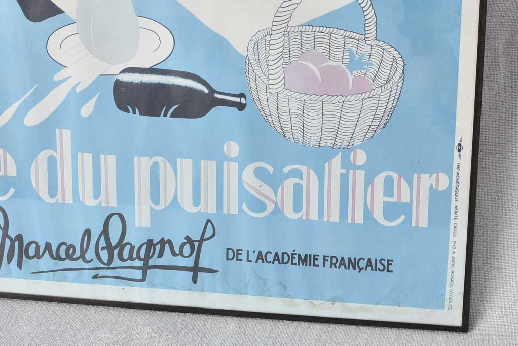 VIntage film poster Macel Pagnol - La Fille du puisatier 18½"