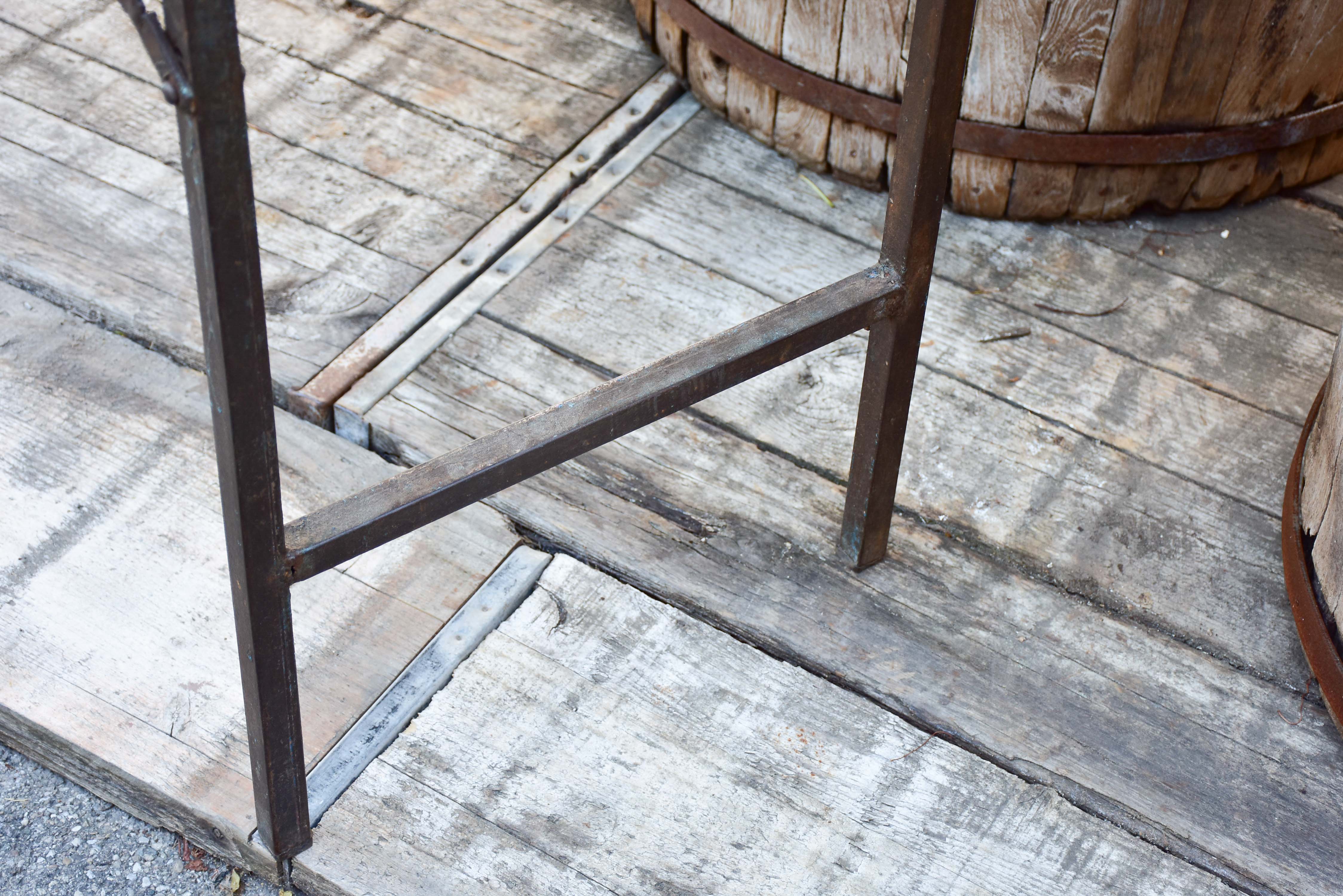 Industrial folding table from a workshop