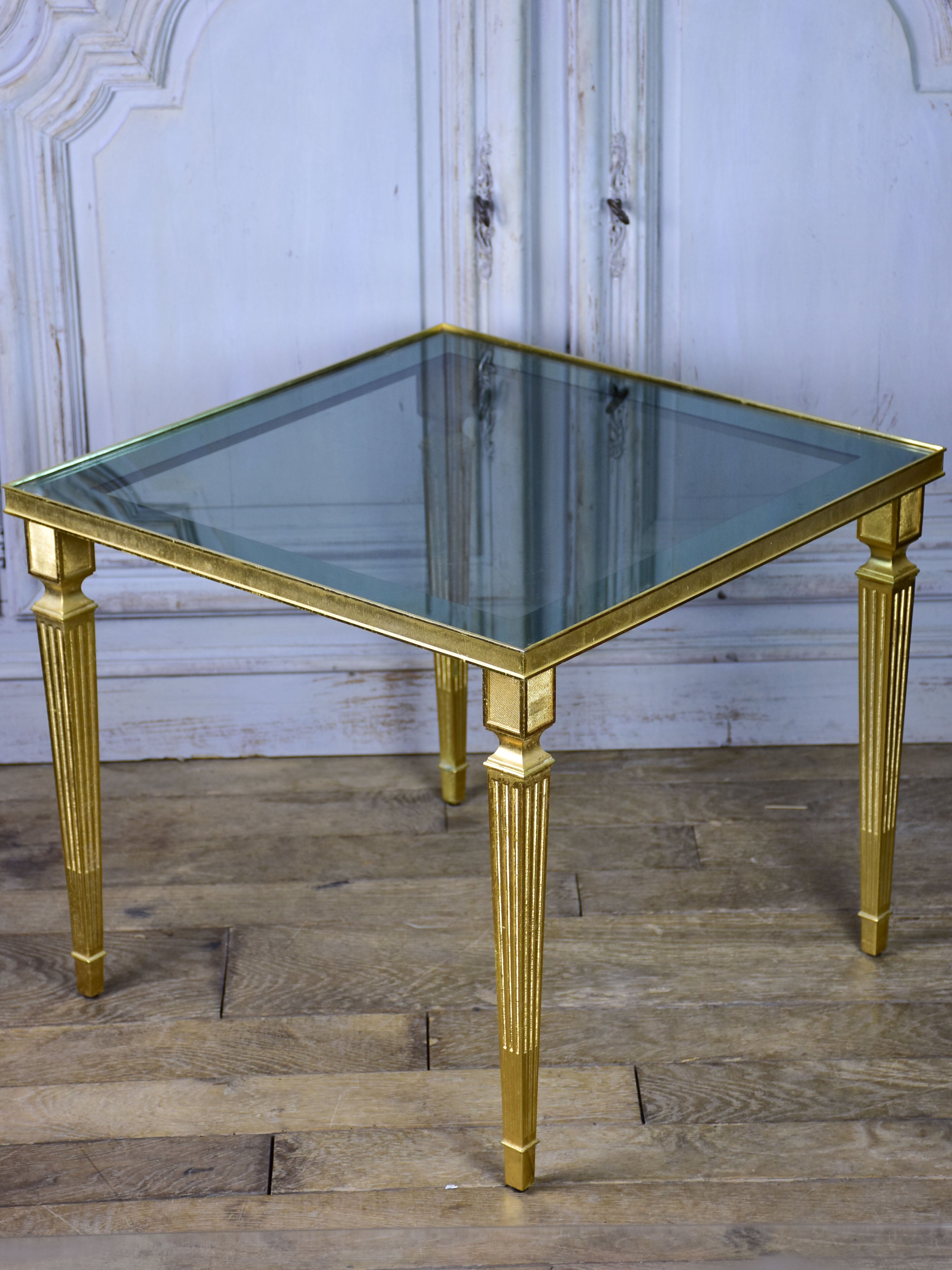 Pair of Maison Jansen square side tables