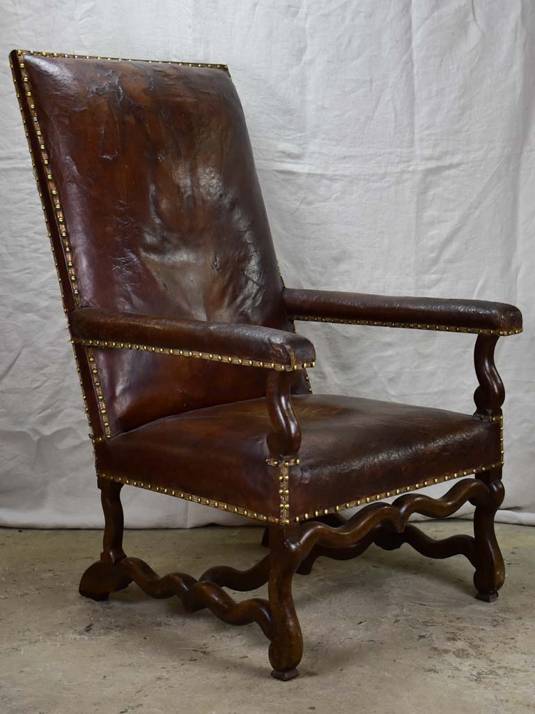 Very large Louis XIII armchair